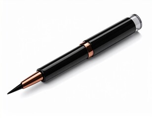 Black and Copper Luxury Pen on White Background