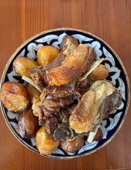 roasted chicken with potatoes