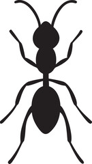 Ant vector silhouette art, ant vector icon, black ant face illustration