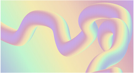 3D Flowing Blend Gradient Colors Background Abstract Design Art Vector Illustration