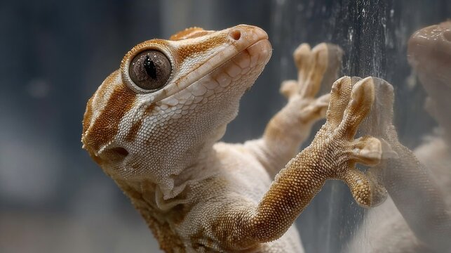Close-up of a gecko - Powered by Adobe