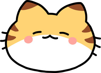orange cat face