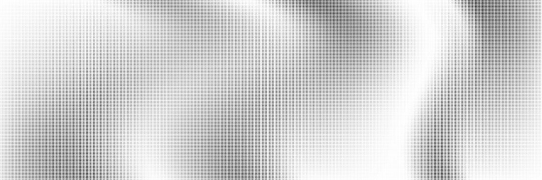 Halftone faded gradient texture. Halftone grunge squares background. Black and white sand noise wallpaper. Retro pixel background.