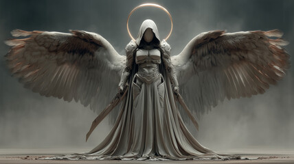 Angel of Wrath Landing in a Cloud of Dust – Generative AI