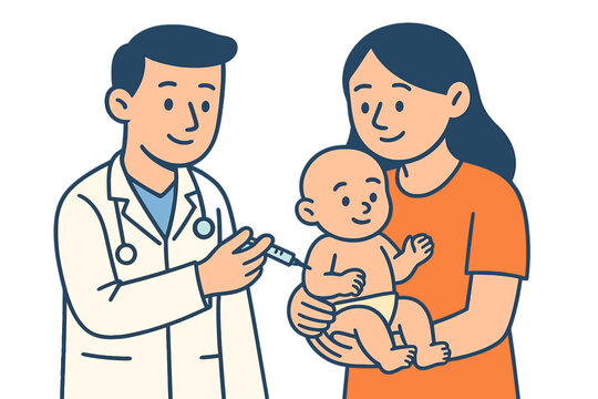 Vaccination of children is a crucial aspect of pediatric care, encompassing medical healthcare and the administration of vaccines for diseases such as polio and flu