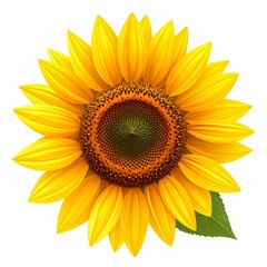 Vibrant Yellow Sunflower Blossom Close Up