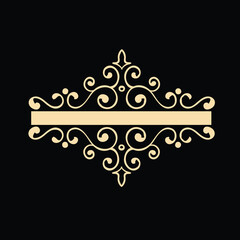 ornamental floral design a classic black and white floral design element featuring elegant, curved leaves and intricate detailing. perfect for use in decorative borders, logos