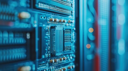 Close-up of a desktop computer tower, internal components, hardware