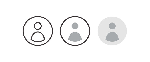 man, avatar, icon user profile Login vector, sign, symbol, logo, illustration, editable stroke, flat design style isolated on white