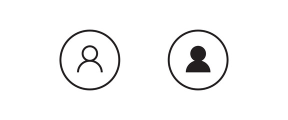 man, avatar, icon user profile Login vector, sign, symbol, logo, illustration, editable stroke, flat design style isolated on white