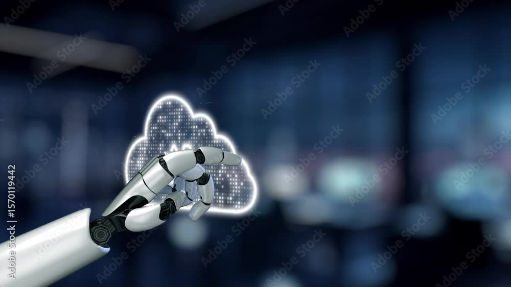 Poster ai and cloud strategy boost digital infrastructure using artificial intelligence for secure storage,