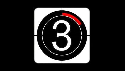 Digital timer, countdown 3