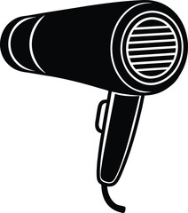 hair dryer on white background.eps