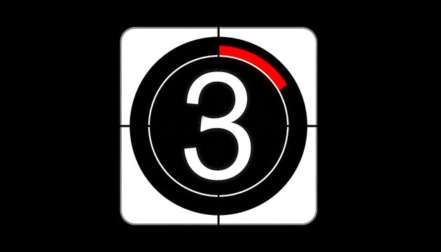 Digital timer, countdown 3