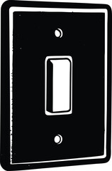 light switch on white background.eps