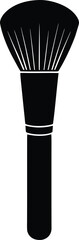 makeup brush on white background.eps