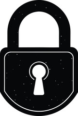 padlock on white background.eps