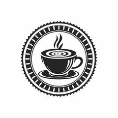 Coffee Cup Cafe Logo design template vector isolated on white background.
