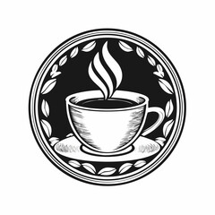 Coffee Cup Cafe Logo design template vector isolated on white background.