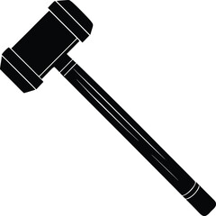 sledgehammer on white background.eps