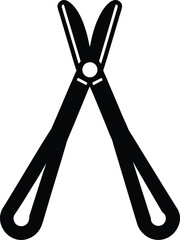 tongs on white background.eps