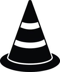 traffic cone on white background.eps