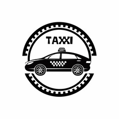 Fototapeta premium Taxi Service Logo Design vector isolated on white background.