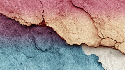 Fototapeta premium Serene Pastel Gradient Art: Nature-Inspired Textured Wallpaper with Earthy Tones