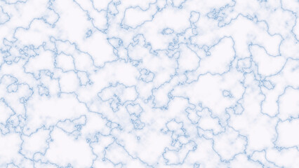Abstract blue veined marble texture background with white and light blue hues