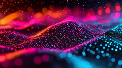 Data visualization, intricate abstract patterns, Big Data concept