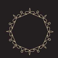 ornamental floral design a classic black and white floral design element featuring elegant, curved leaves and intricate detailing. perfect for use in decorative borders, logos