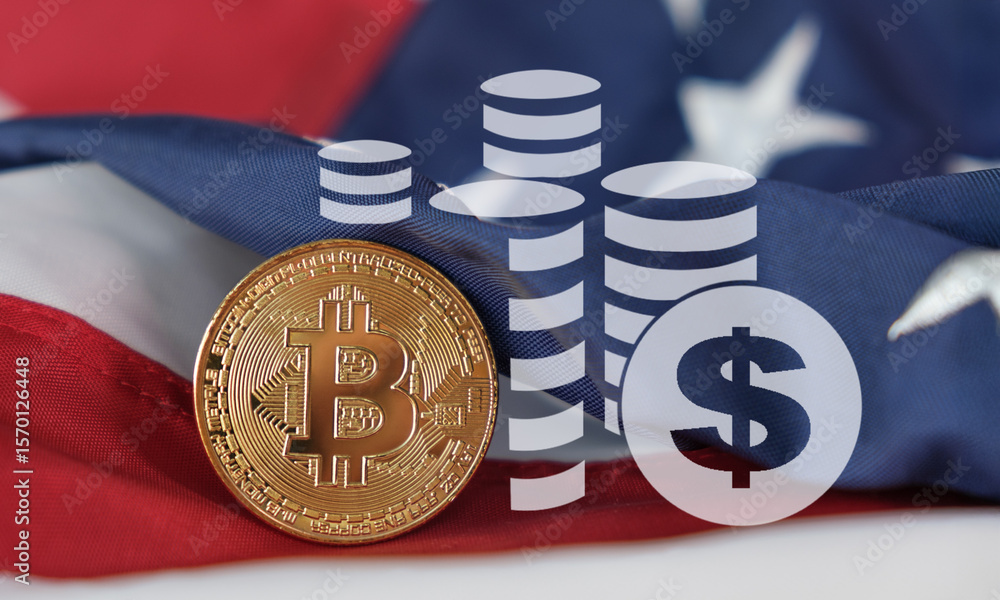 Poster a coin with the letter b on it is on top of a stack of coins