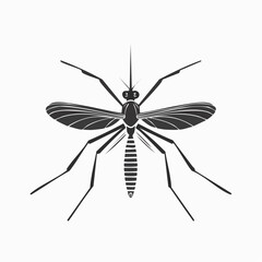 Aedes Aegypti Mosquitoes Logo Vector Icon Stock Vector on white background.