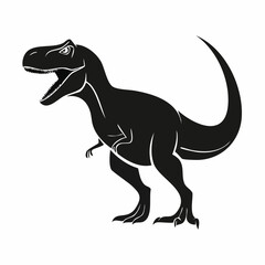 Tyrannosaurus Rex Vector. Black and white Tyrannosaurus Rex Vector.