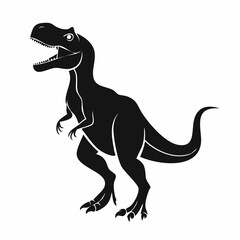 Tyrannosaurus Rex Vector. Black and white Tyrannosaurus Rex Vector.