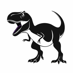 Tyrannosaurus Rex Vector. Black and white Tyrannosaurus Rex Vector.