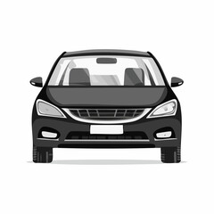 City Car Vector  image. Modern small city car vector design on white background.