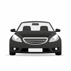 City Car Vector  image. Modern small city car vector design on white background.