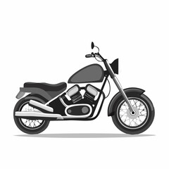 Obraz premium Motorcycle Vector Images. Cruiser motorcycle Stock Vector Images
