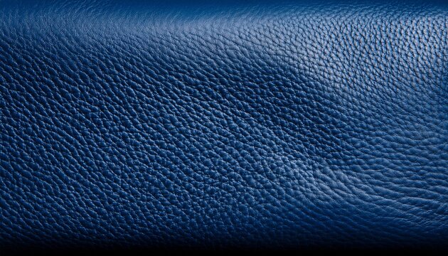 close up of textured navy blue leather