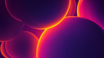 PPng of Vibrant Abstract Background Red and Purple Glowing Spheres Texture on Transparent Background