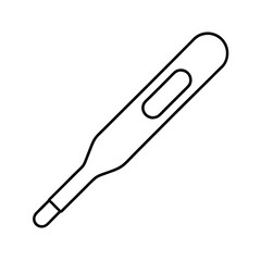 Obraz premium Home pregnancy test device flat outline Vector illustration
