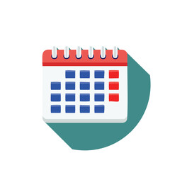 Calendar Icon with Highlighted Dates Appointment Reminder Schedule Planning Concept