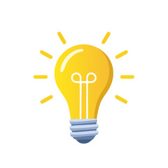 Glowing Lightbulb on Black Background Depicting Innovation, Ideas and Creative Thinking