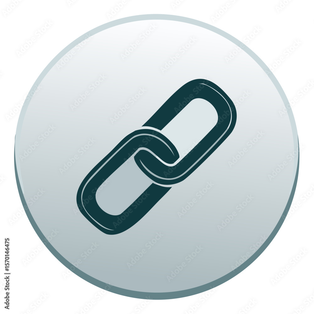 Poster interconnected chain link representing connections connectivity and networks in digital communicatio