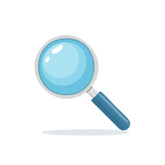 Magnifying Glass Illustration Search Tool Discovery Loupe Exploration Concept