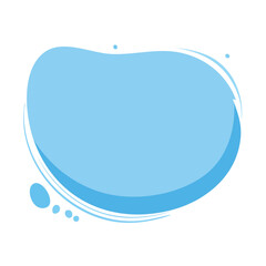 Abstract organic blob in light blue shades on dark background perfect for texts and designs