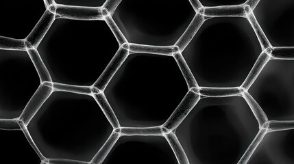 Obraz premium Abstract hexagonal grid pattern