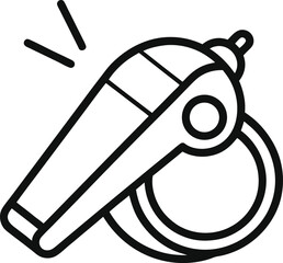 Whistle Outline: Sport Icon

