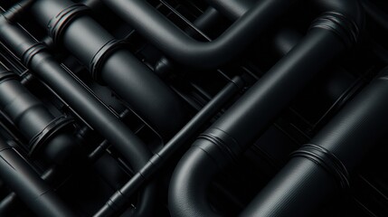 Abstract network of dark pipes